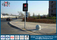 قطرات سبک فولاد ترافیک فولاد داغ، پست ترافیک نور برای Crosswalk