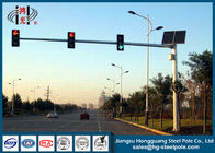 پانل خورشیدی قطب نور ترافیک خودکار قرمز سبز Q345 برای عبور از عبور عابر پیاده