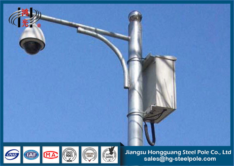 جاده خیابان CCTV قطب دوربین، ترافیک سبک فولاد داغ فولاد گالوانیزه داغ