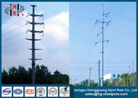 Anticorrosive Angel Type Electrical Steel Utility Poles , Steel Power Poles