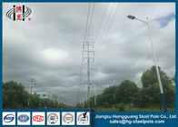 8-15 متری ستون نازک فولاد گرد و غبار پانل های نور خیابانی کانال RAL رنگ ISO رانده شده است