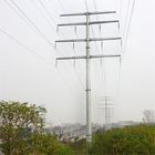 Galvanized 220KV Polygonal Electrical Power Pole With Anchor Bolt
