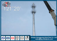H25m ارتفاع Q345 برج های مخابراتی مخابراتی برای صنعت پخش