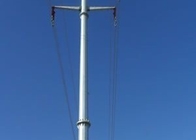 اتصال فلنج Q345 انتقال برق گرد قطب برق با استاندارد AWS D 1.1
