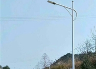 اتصال فلنج قطب های فولادی روشنایی خیابانی فلزی گالوانیزه مخروطی