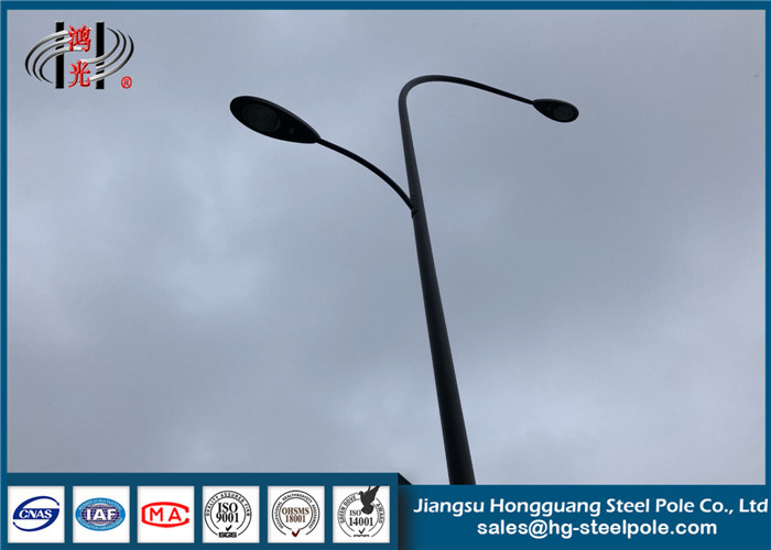 قطب نما لامپ خیابان چند ضلعی با پوشش پودری RAL، قطب های نورپردازی پارکینگ